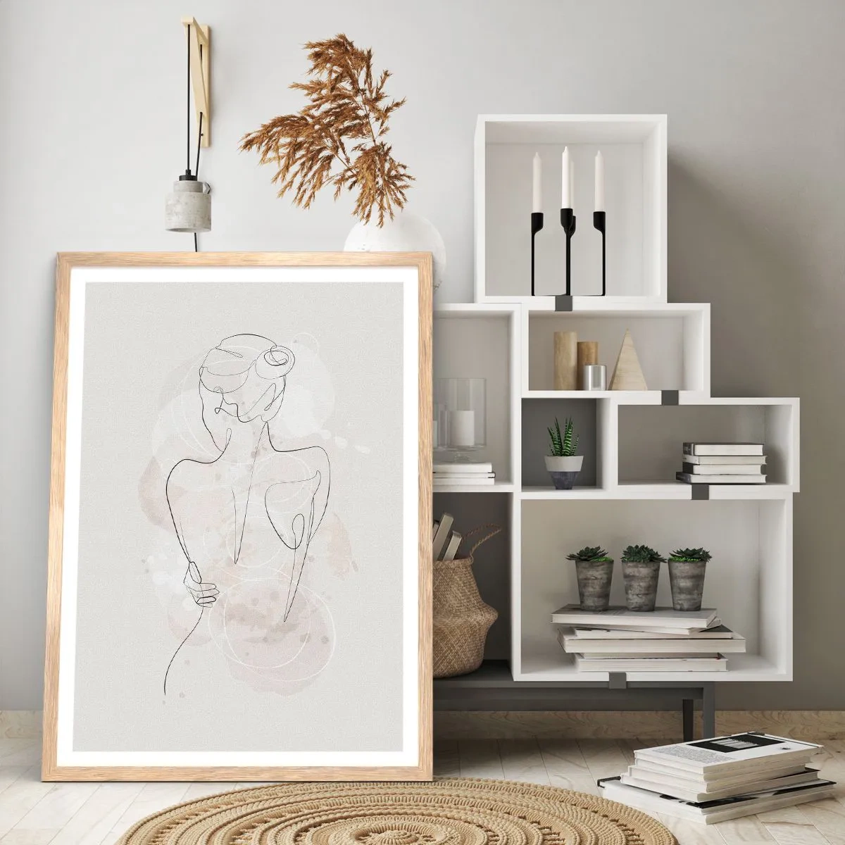 Plakat w ramie jasny dąb - Jak czuły instrument - 50x70 cm