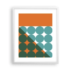 Plakat w białej ramie - W górę i na skos - 40x50 cm