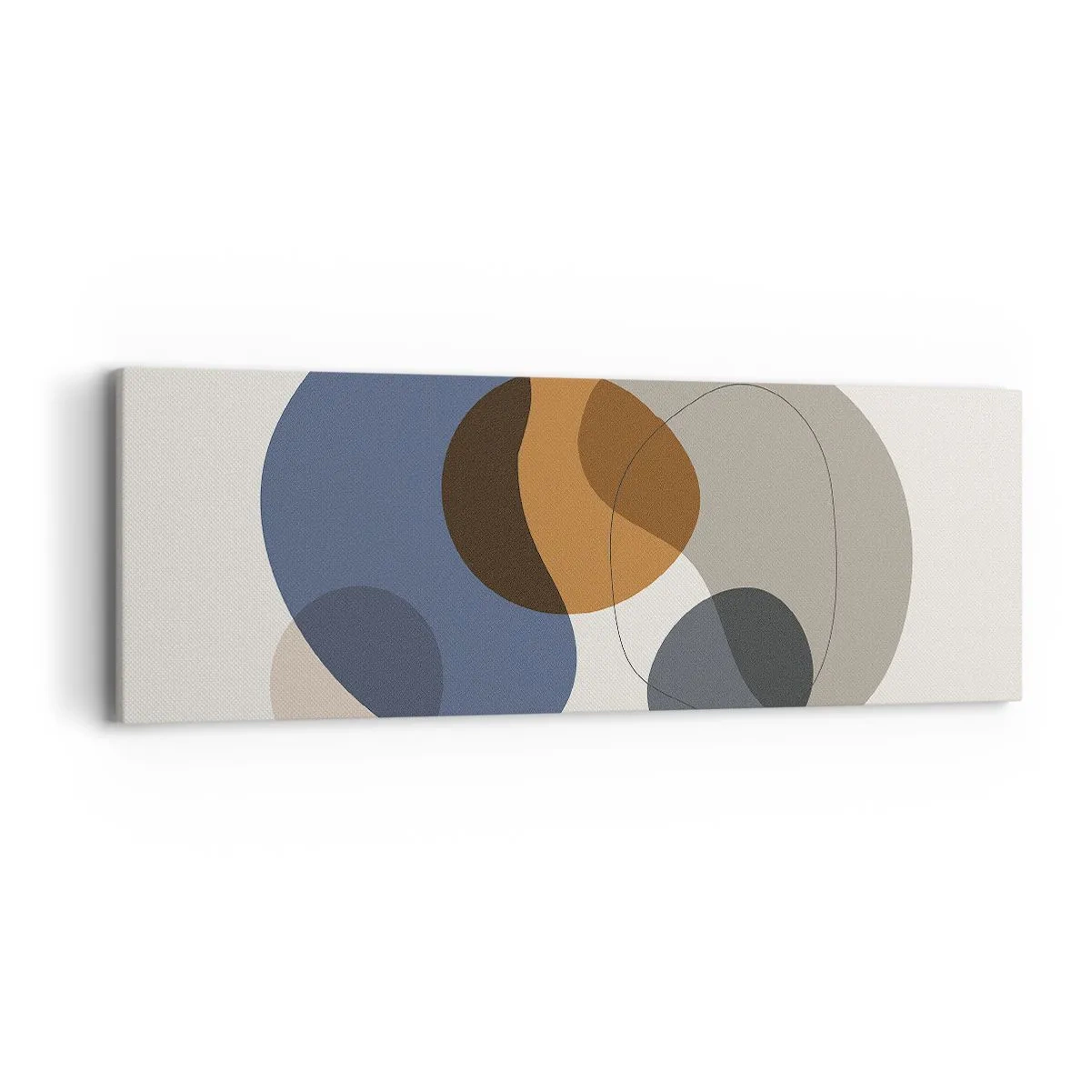 Obraz na płótnie - Krople barw - 90x30 cm