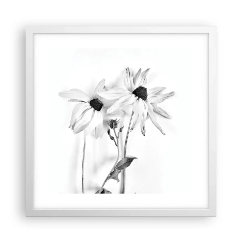 Plakat w białej ramie - Nikt nie chce być sam - 40x40 cm