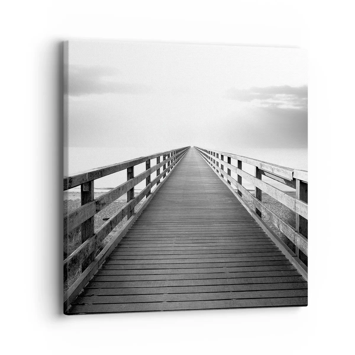 Obraz na płótnie - W siną dal… - 40x40 cm