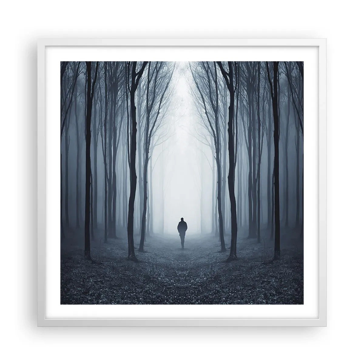 Plakat w białej ramie - I wszystko proste i jasne - 60x60 cm