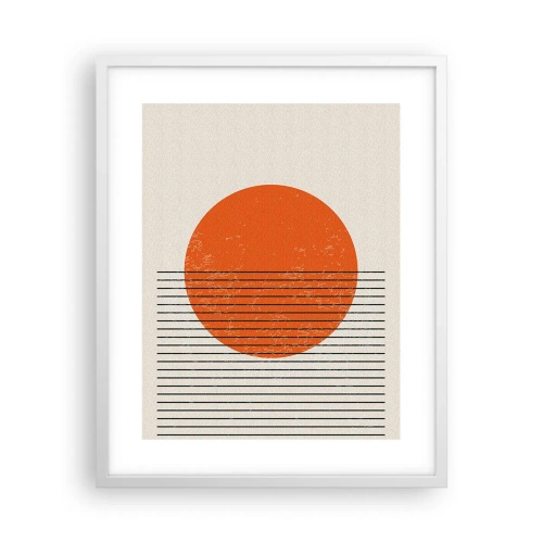 Plakat w białej ramie - Zawsze słońce - 40x50 cm