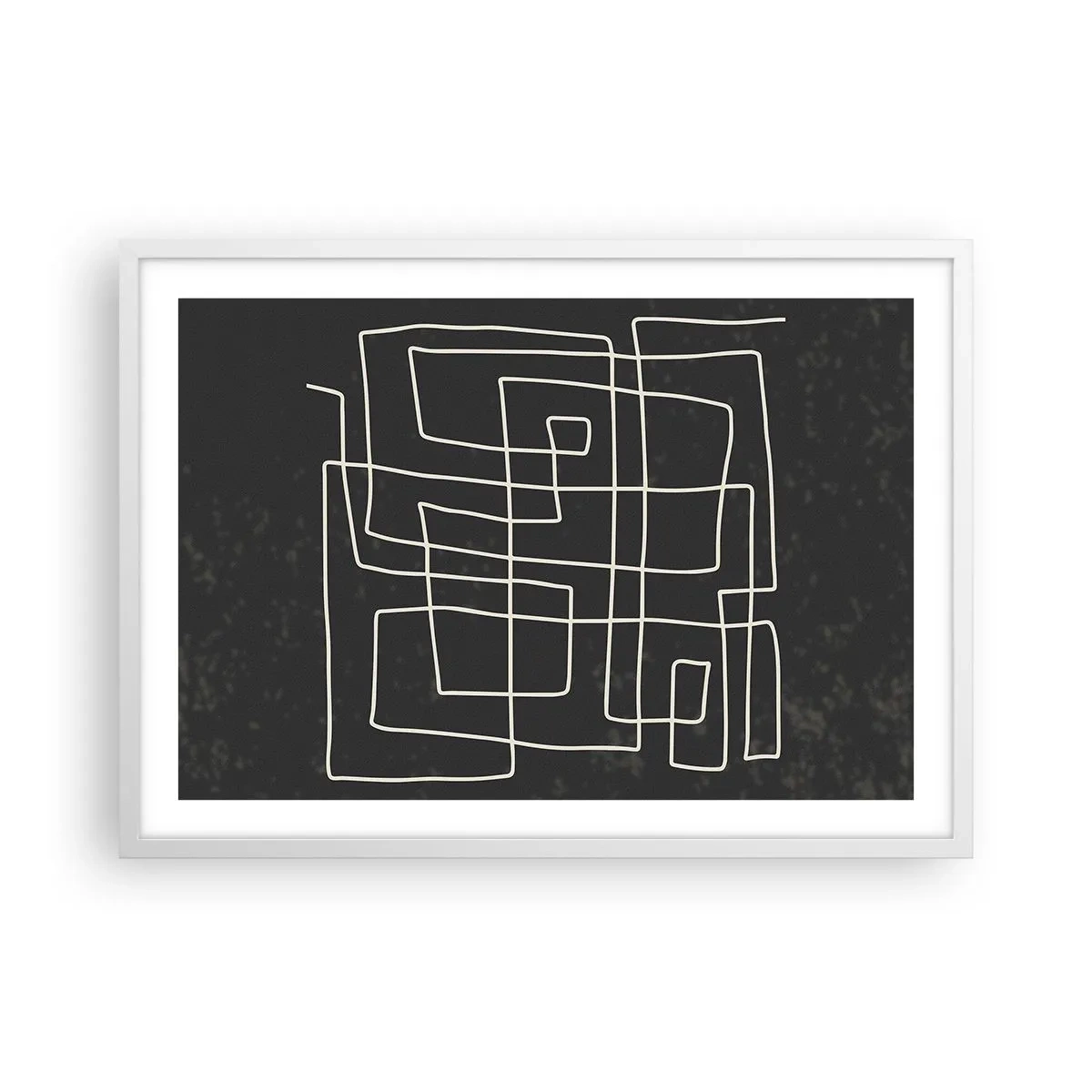 Plakat w białej ramie - Nie taki prosty - 70x50 cm
