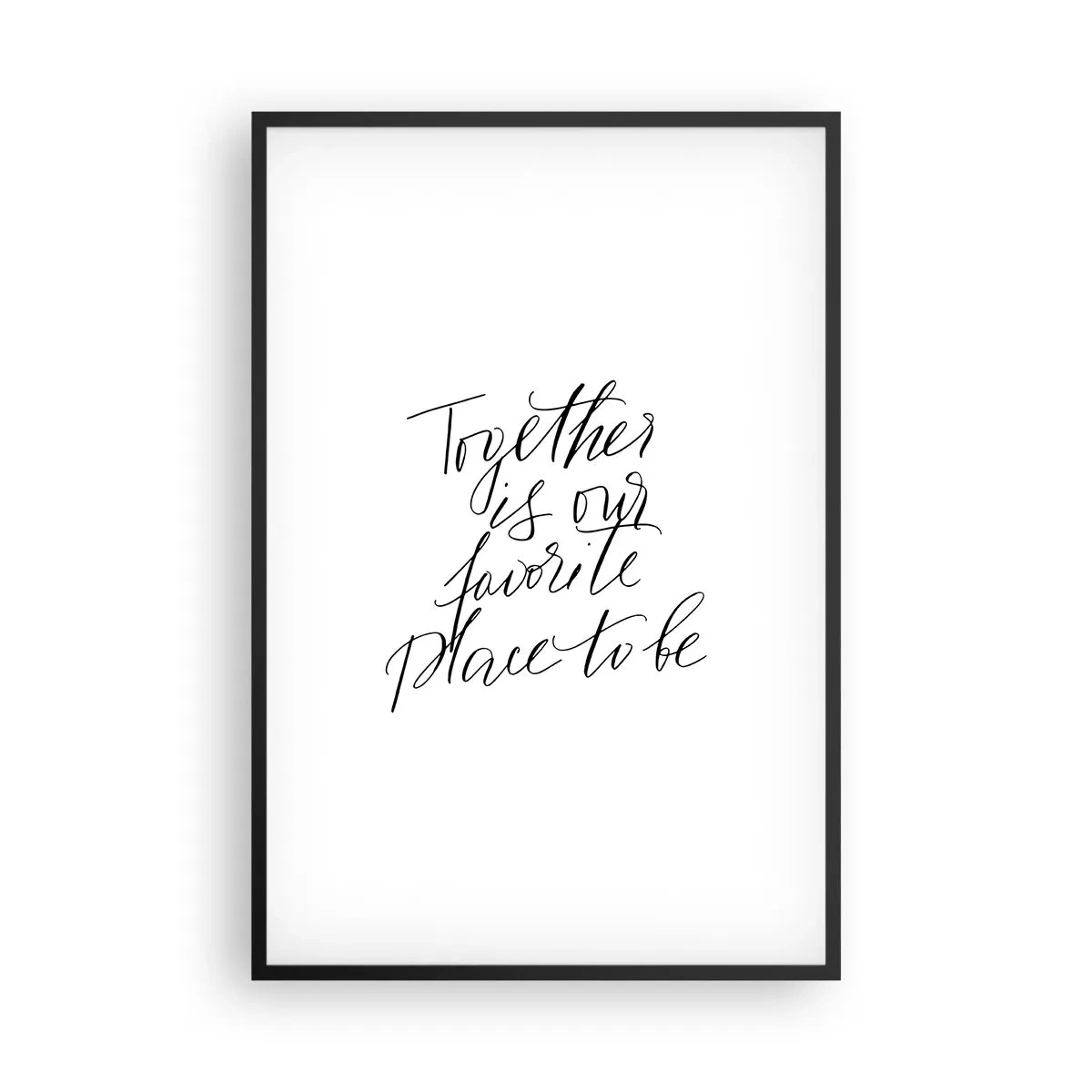 Plakat w czarnej ramie - Też to czujesz? - 61x91 cm