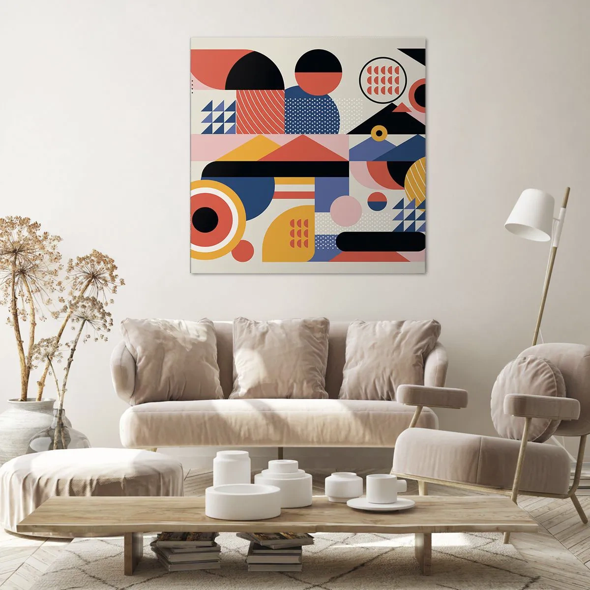 Obraz na płótnie - Kompozycja: pobaw się - 60x60 cm