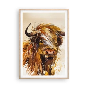 Plakat w ramie jasny dąb - Duma łowcy - 70x100 cm