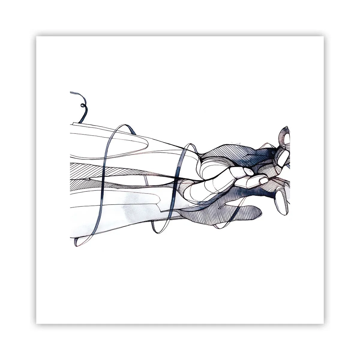 Plakat - Studium dotyku - 30x30 cm