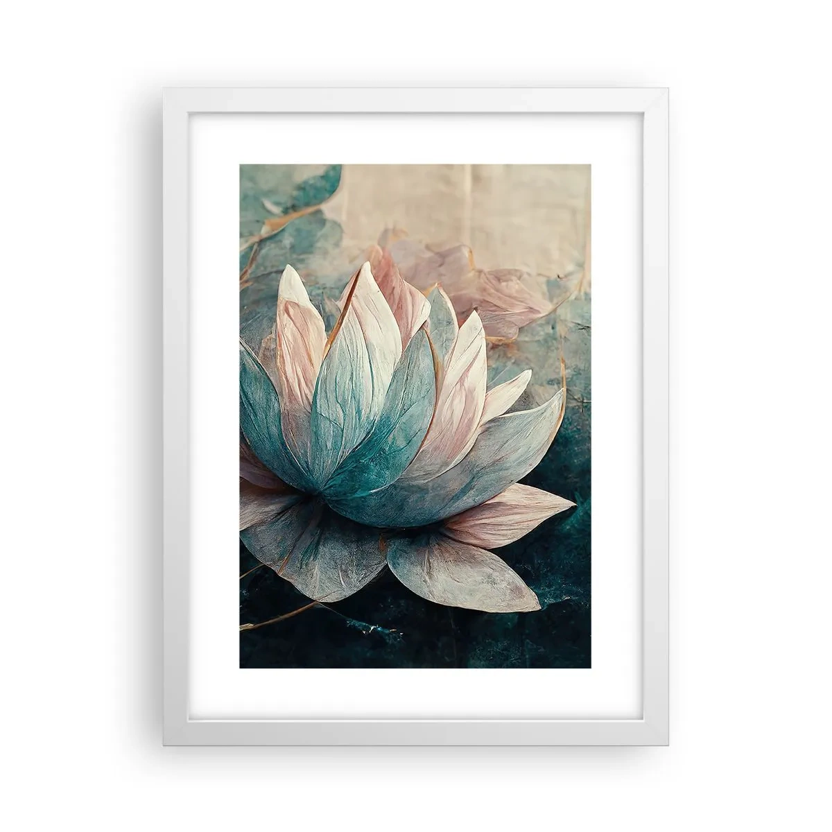 Plakat w białej ramie - Gwiazdy jeziora - 30x40 cm