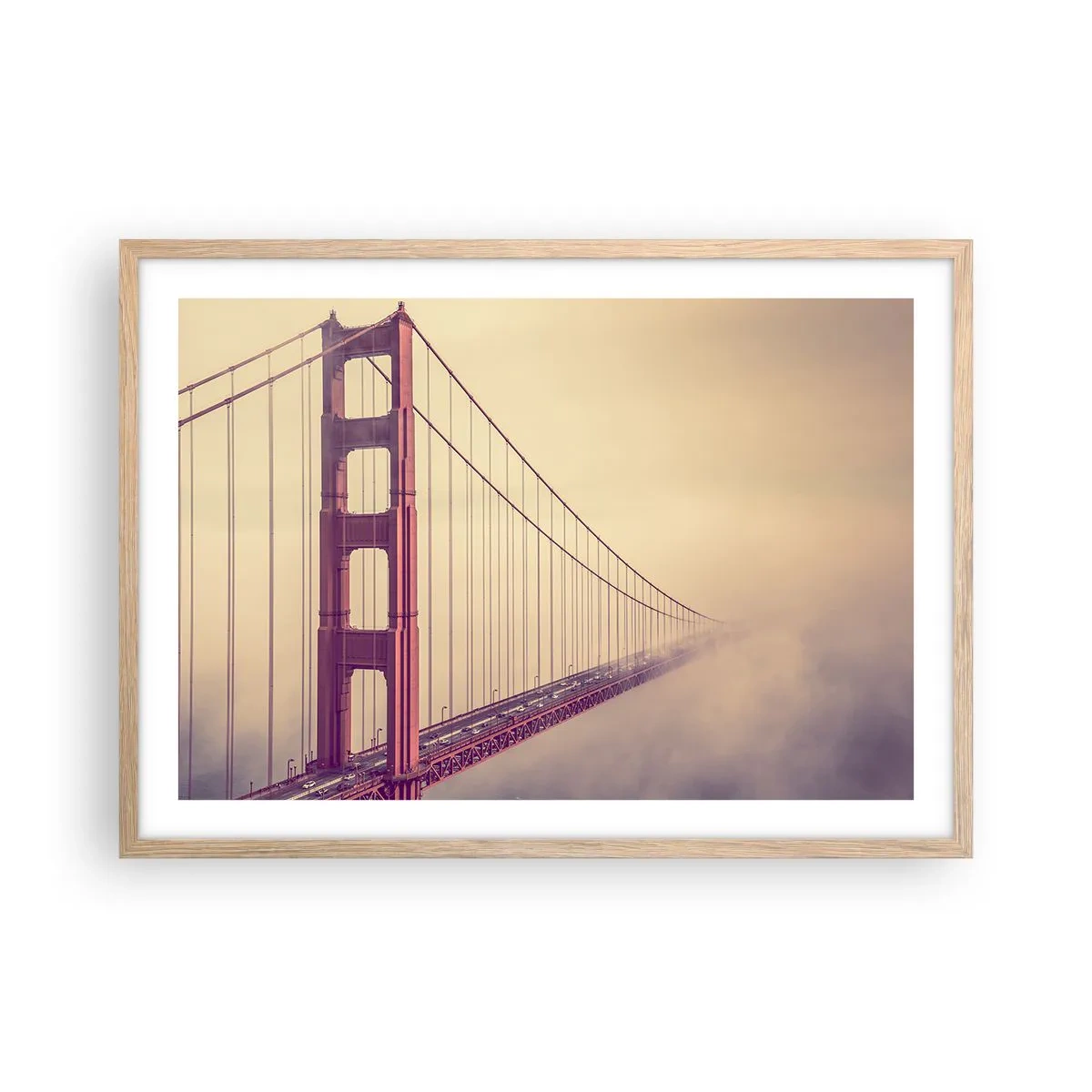 Plakat w ramie jasny dąb - Między niebem a ziemią - 70x50 cm