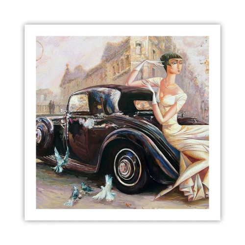 Plakat - Elegancja w stylu retro - 60x60 cm