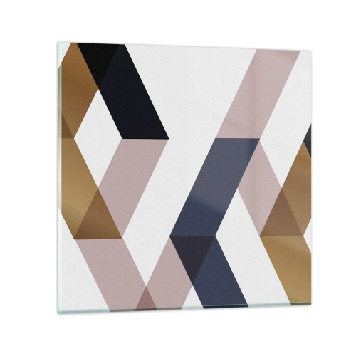 Obraz na szkle - Płaszczyzny i kąty - 40x40 cm