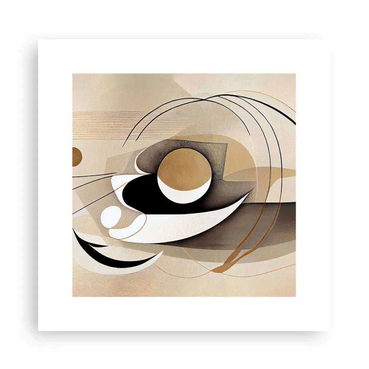 Plakat - Kompozycja: istota rzeczy - 30x30 cm