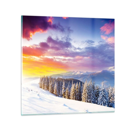 Obraz na szkle - W biały dzień - 60x60 cm