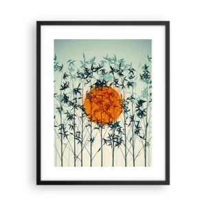 Plakat w czarnej ramie - Japońskie słońce - 40x50 cm