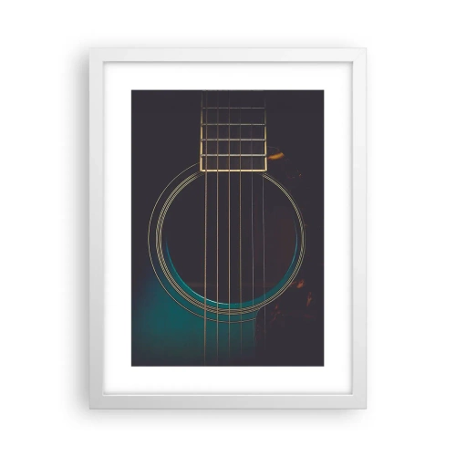 Plakat w białej ramie - Chwila zanim zabrzmi - 30x40 cm