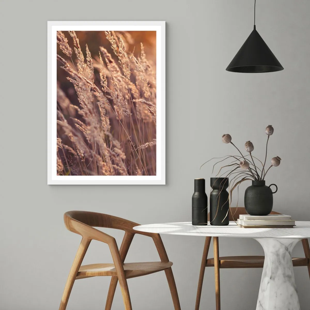 Plakat w białej ramie - Gotowe na powitanie jesieni - 61x91 cm