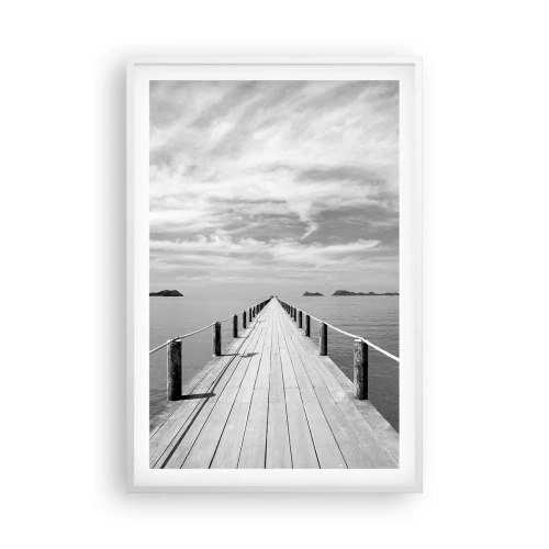 Plakat w białej ramie - A może podróż… - 61x91 cm