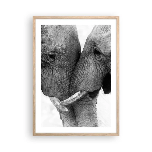 Plakat w ramie jasny dąb - Serdeczne wyznanie - 50x70 cm