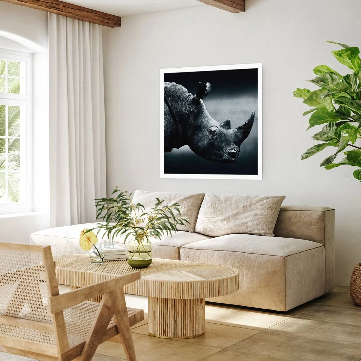 Plakat - Prawy profil - 40x40 cm