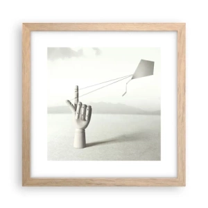 Plakat w ramie jasny dąb - Próba sił - 30x30 cm