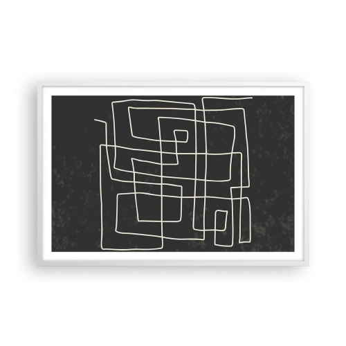 Plakat w białej ramie - Nie taki prosty - 91x61 cm