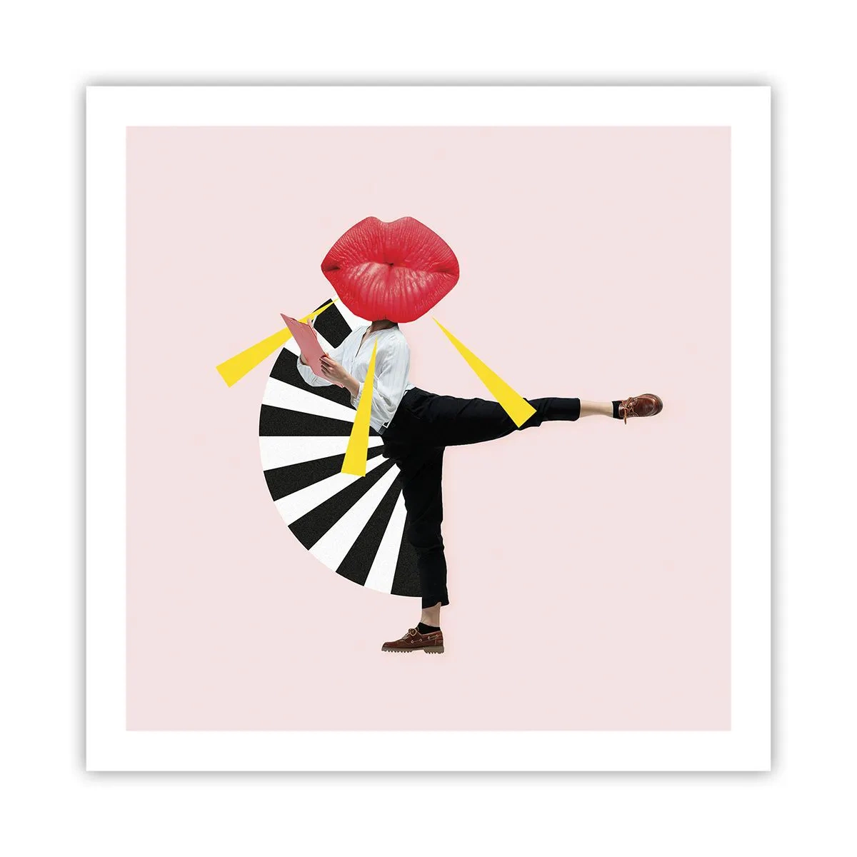 Plakat - Surrealistyczny pop-art - 60x60 cm