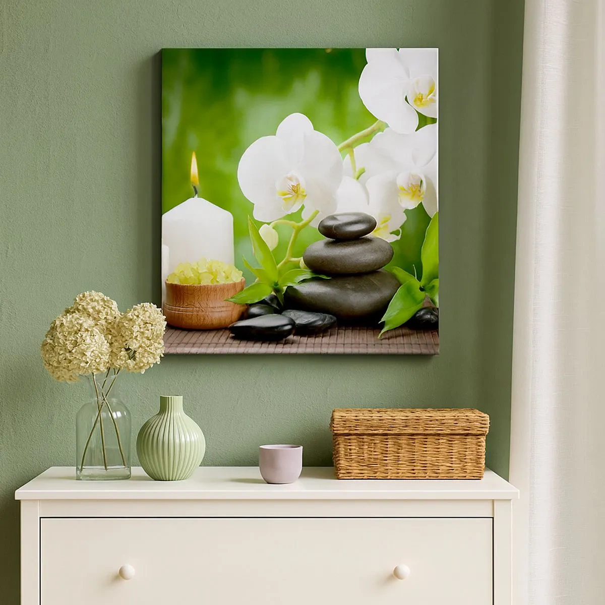 Obraz na płótnie - Wonny, kwiatowy, delikatny dotyk - 30x30 cm