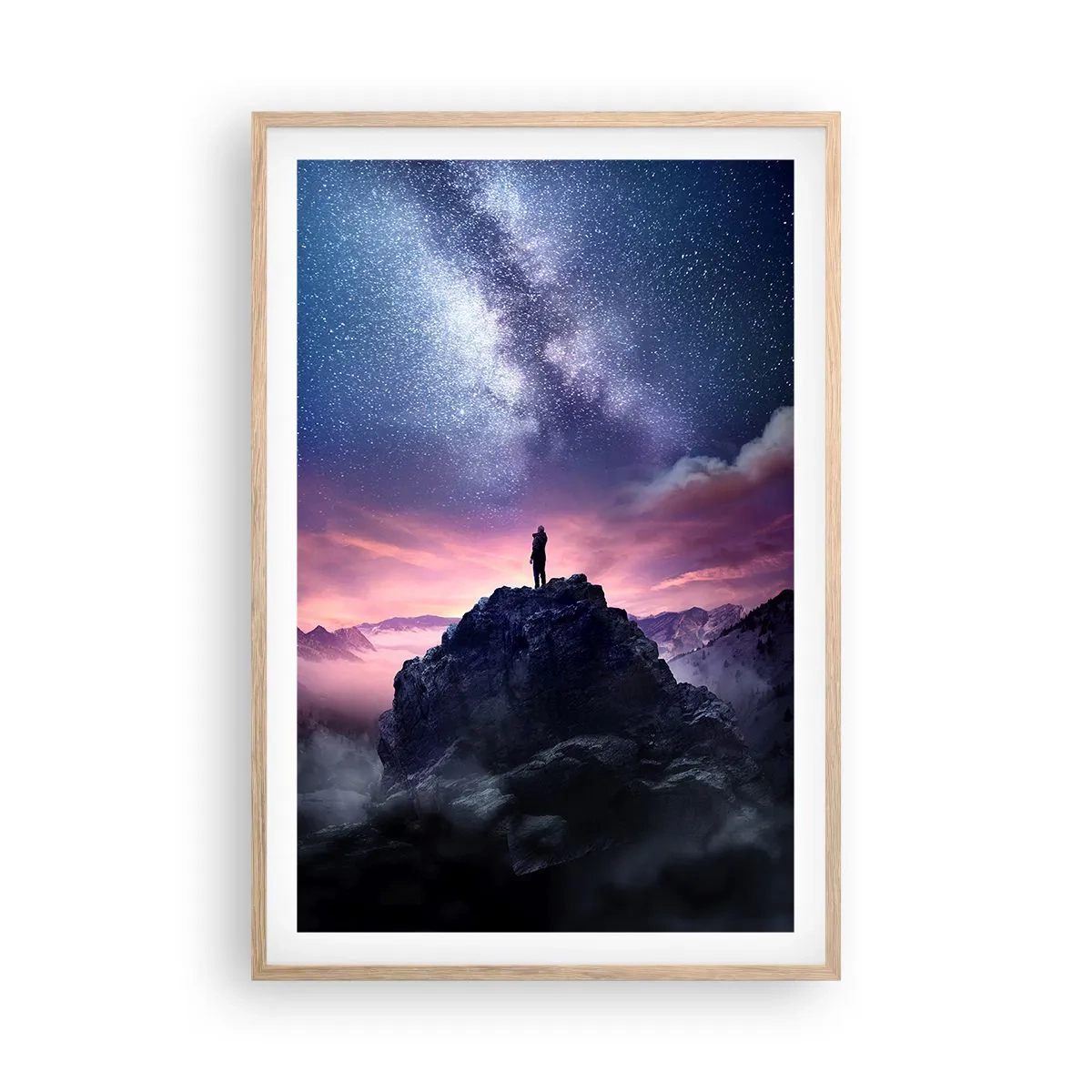 Plakat w ramie jasny dąb - I poczuł życie - 61x91 cm