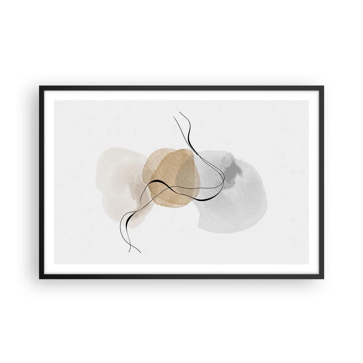Plakat w czarnej ramie - Powietrzne paciorki - 91x61 cm