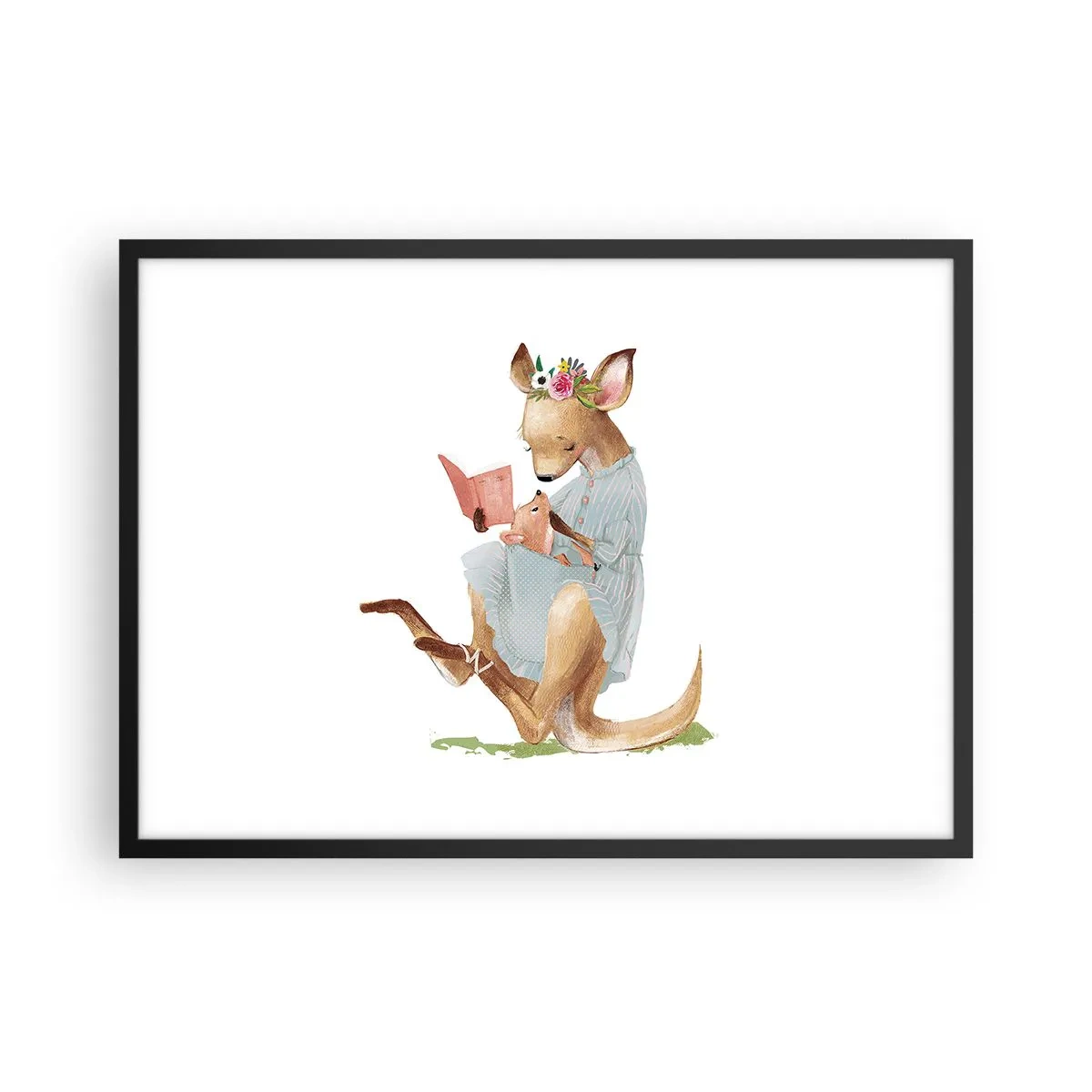 Plakat w czarnej ramie - Poczytaj mi, mamo - 70x50 cm