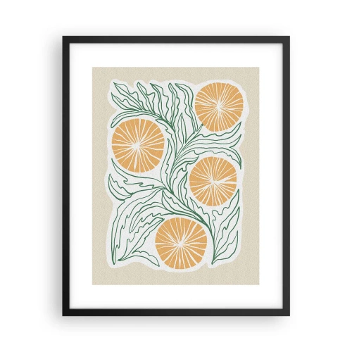 Plakat w czarnej ramie - Etnicznie z nutą abstrakcji - 40x50 cm