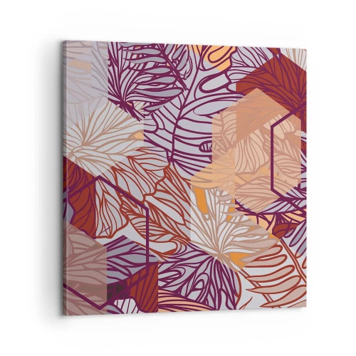 Obraz na płótnie - Związek niemozliwy geometrii i natury - 60x60 cm