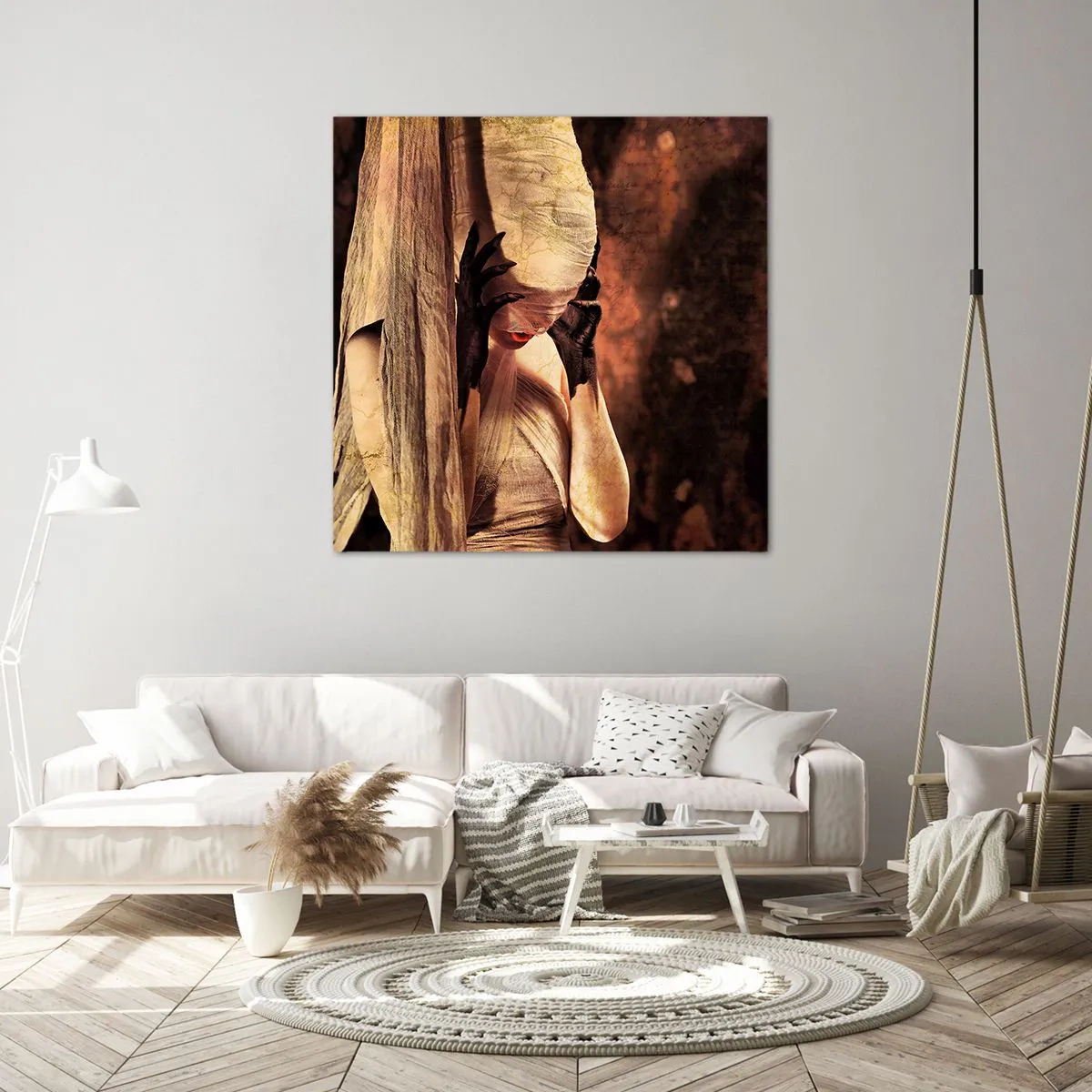 Obraz na płótnie - Między dobrem a złem - 60x60 cm