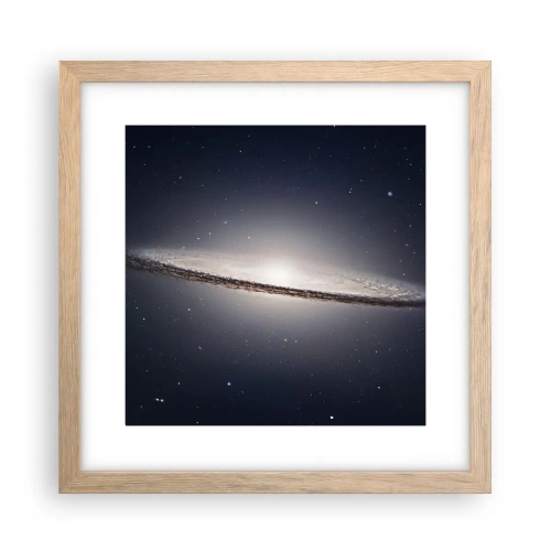 Plakat w ramie jasny dąb - Dawno temu w odległej galaktyce… - 30x30 cm