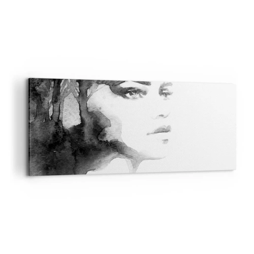 Obraz na płótnie - Stworzona z tajemnicy i mgły - 100x40 cm