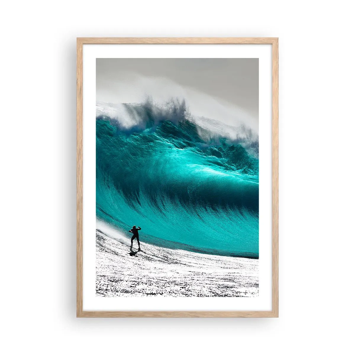 Plakat w ramie jasny dąb - Wyzwanie przyjęte - 50x70 cm
