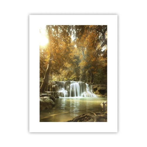 Plakat - Parkowa kaskada - 30x40 cm