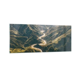 Obraz na szkle - Prosto z serca gór - 100x40 cm