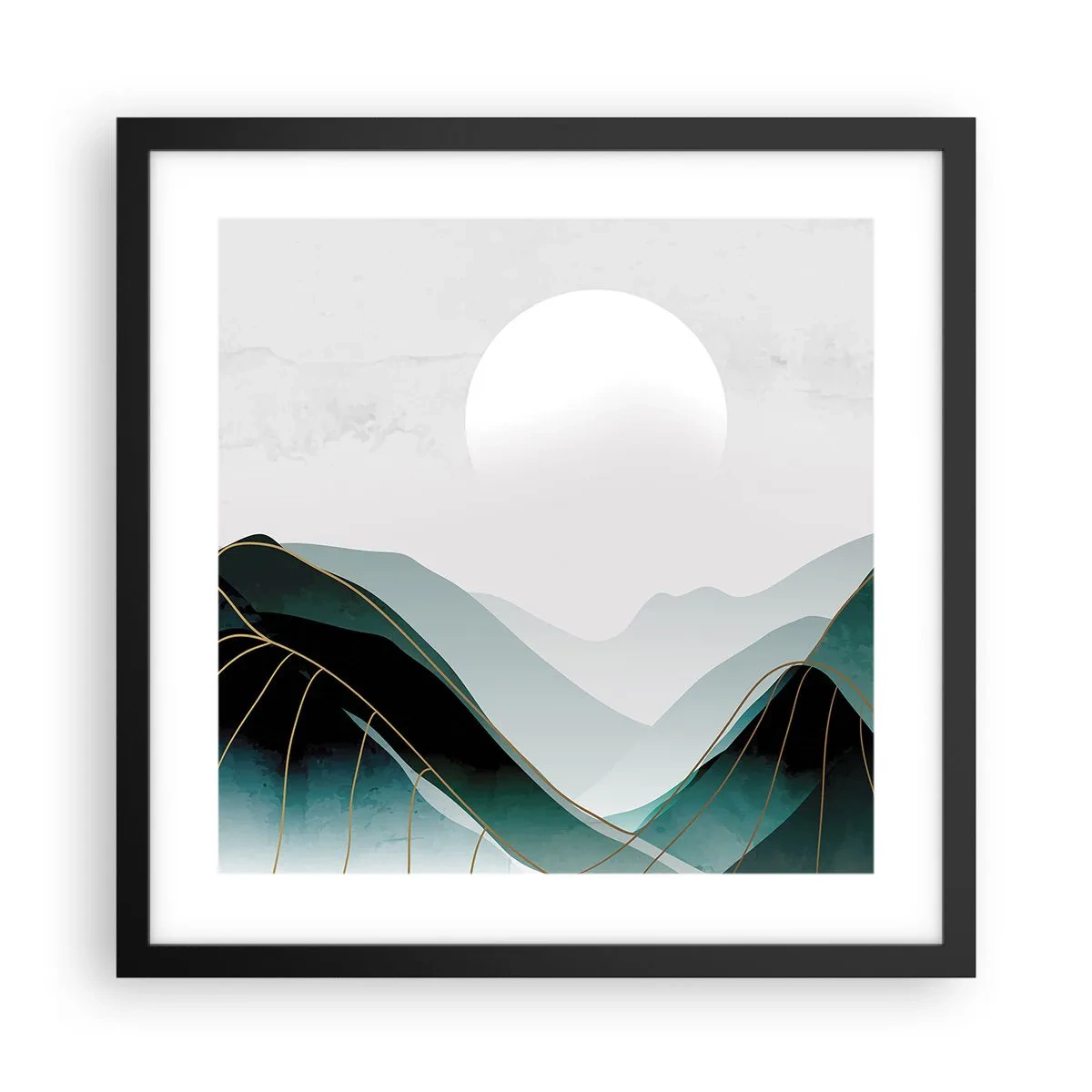 Plakat w czarnej ramie - W pełnym majestacie - 40x40 cm