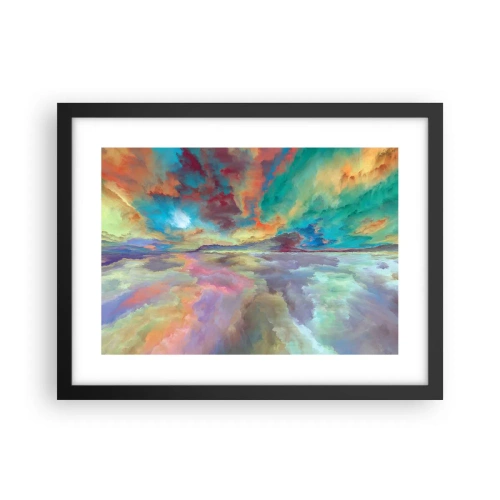Plakat w czarnej ramie - Dwa nieba - 40x30 cm