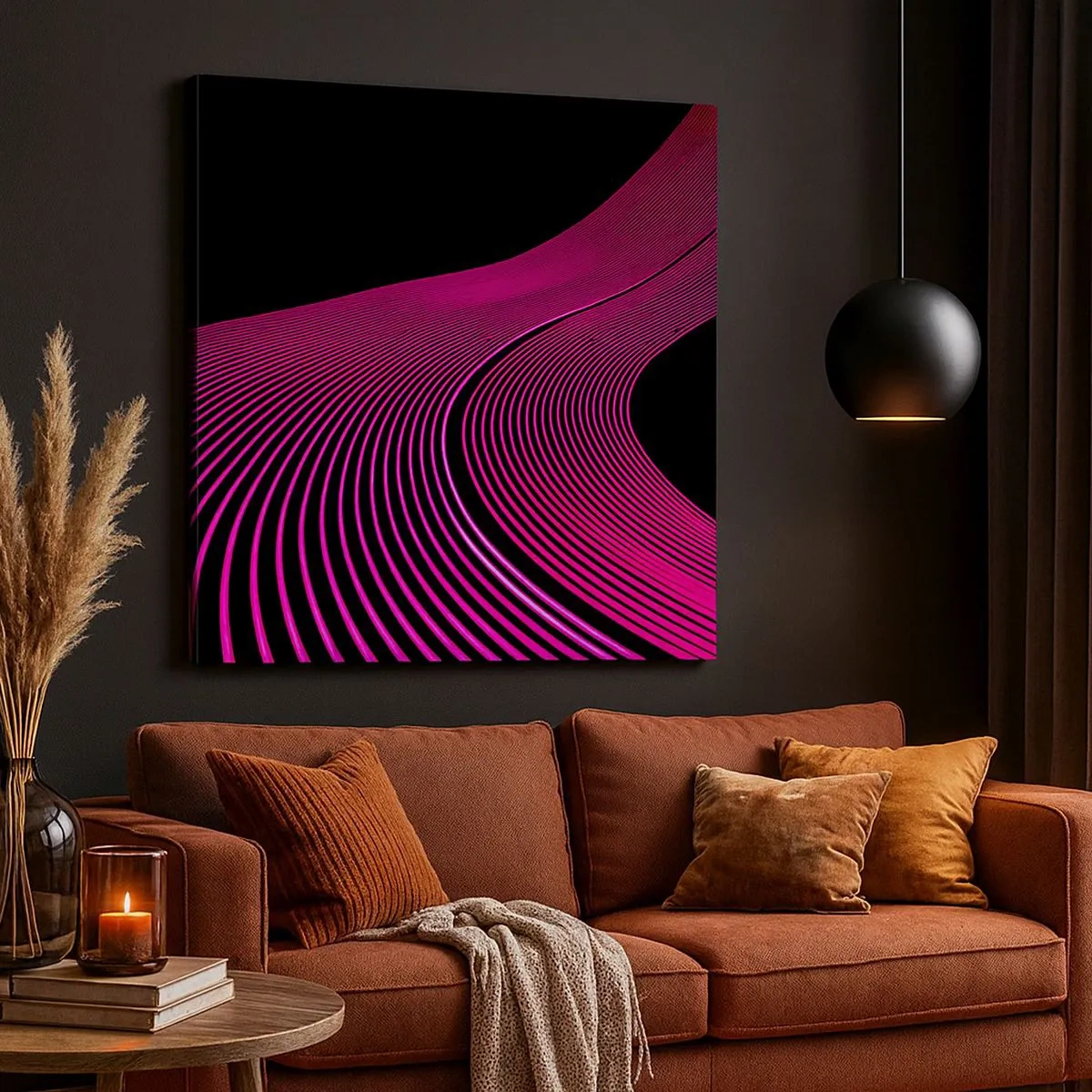 Obraz na płótnie - Aleja światła - 30x30 cm