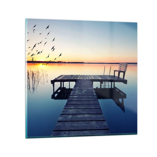 Obraz na szkle - To był dobry dzień - 70x70 cm