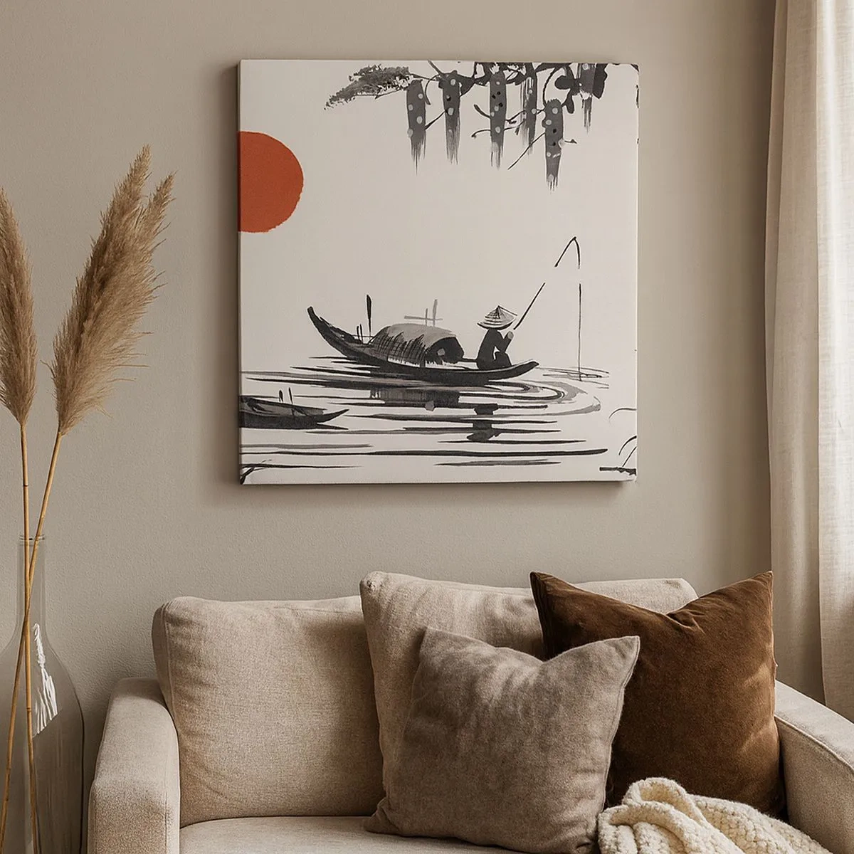 Obraz na płótnie - Azjatyckie popołudnie - 30x30 cm