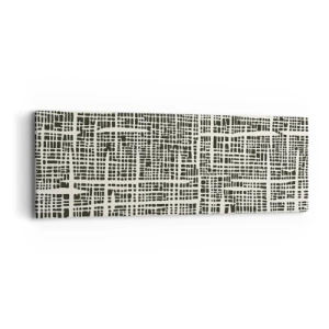 Obraz na płótnie - Kompozycja utkana - 90x30 cm