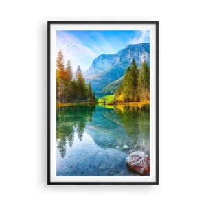 Plakat w czarnej ramie - Łagodność jesieni - 61x91 cm