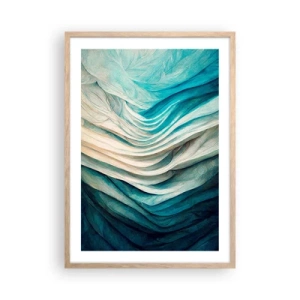 Plakat w ramie jasny dąb - Błękitne nienasycenie - 50x70 cm