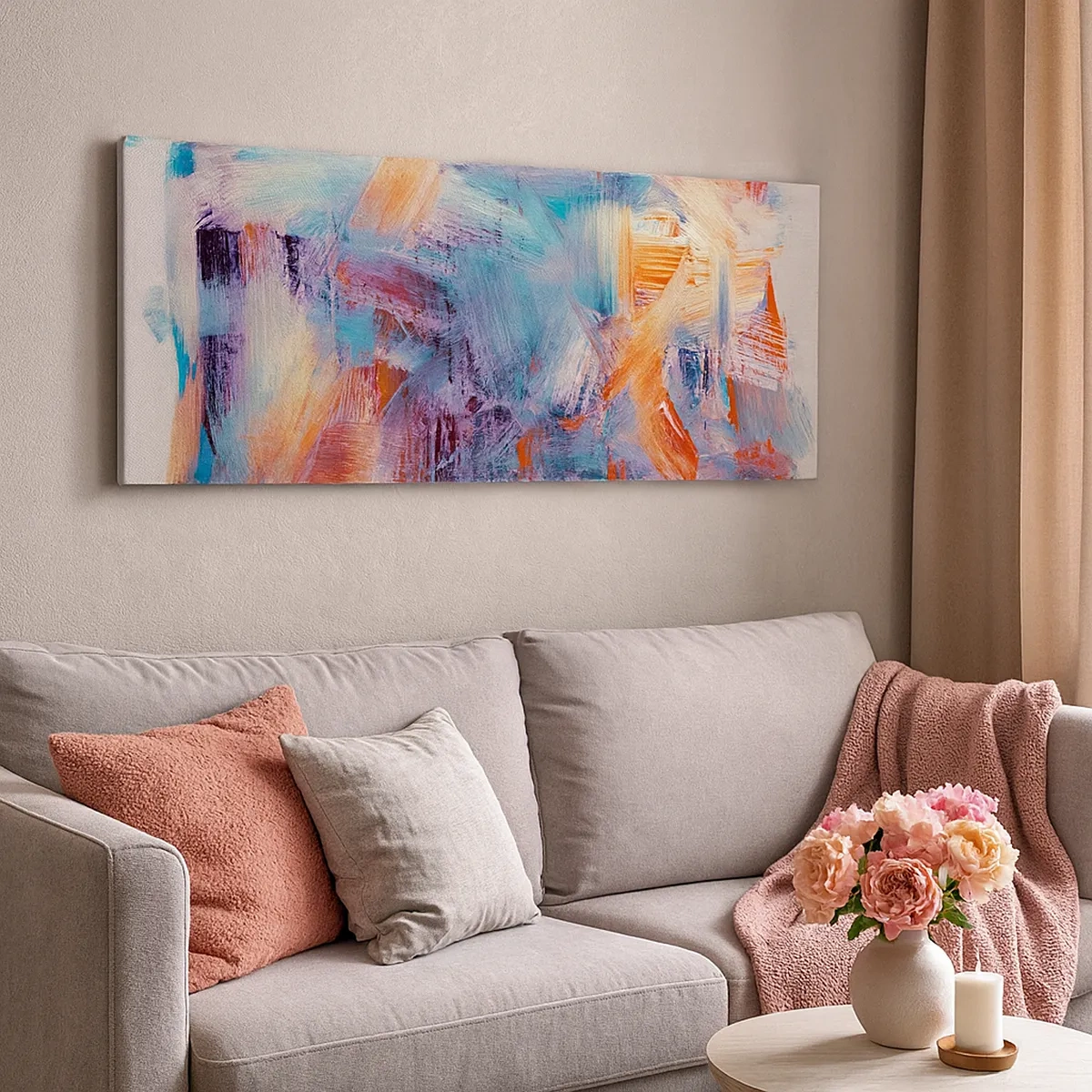 Obraz na płótnie - Kolorowy bałagan - 30x30 cm