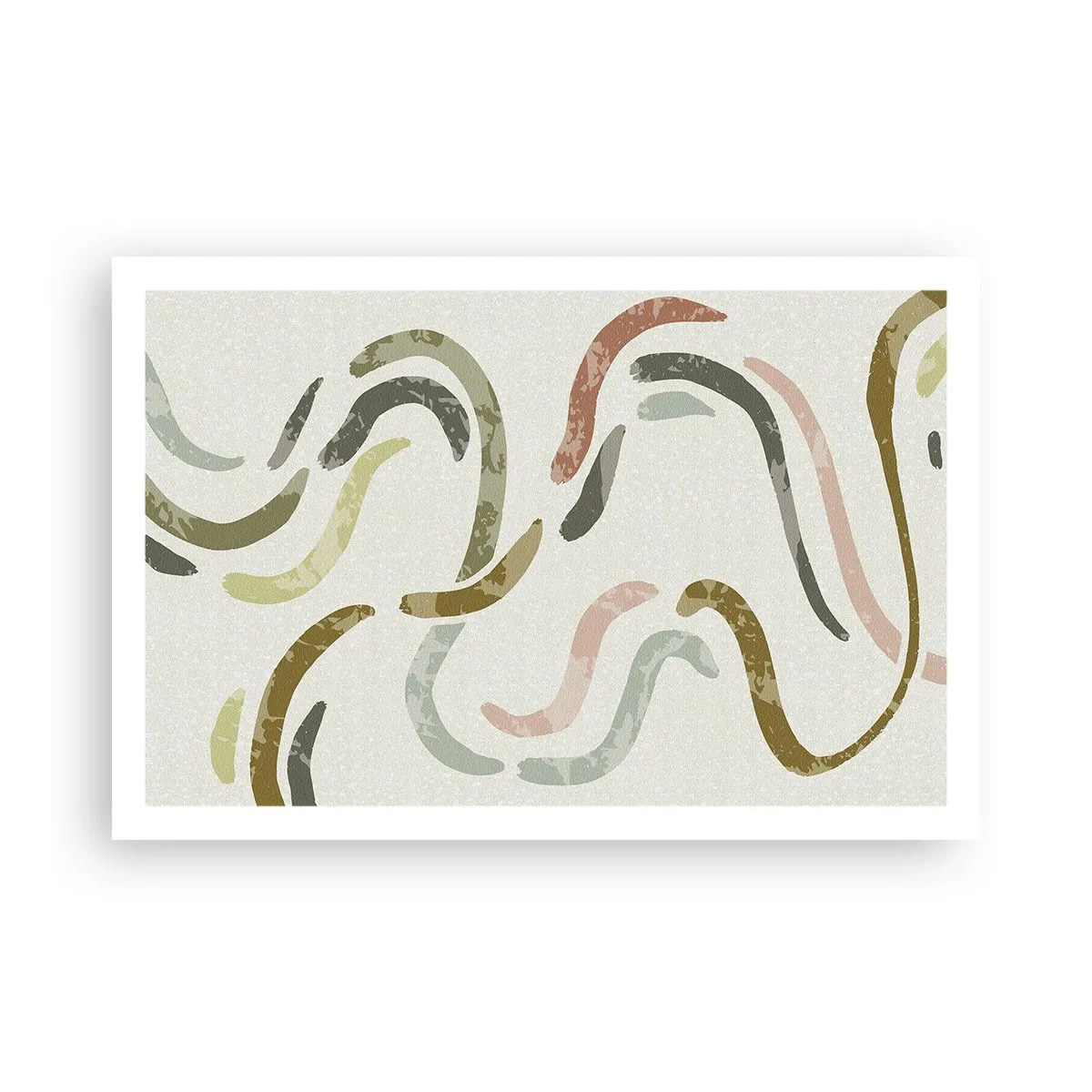 Plakat - Radosny taniec abstrakcji - 91x61 cm