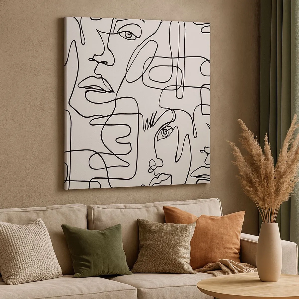 Obraz na płótnie - W splątanych emocjach - 30x30 cm